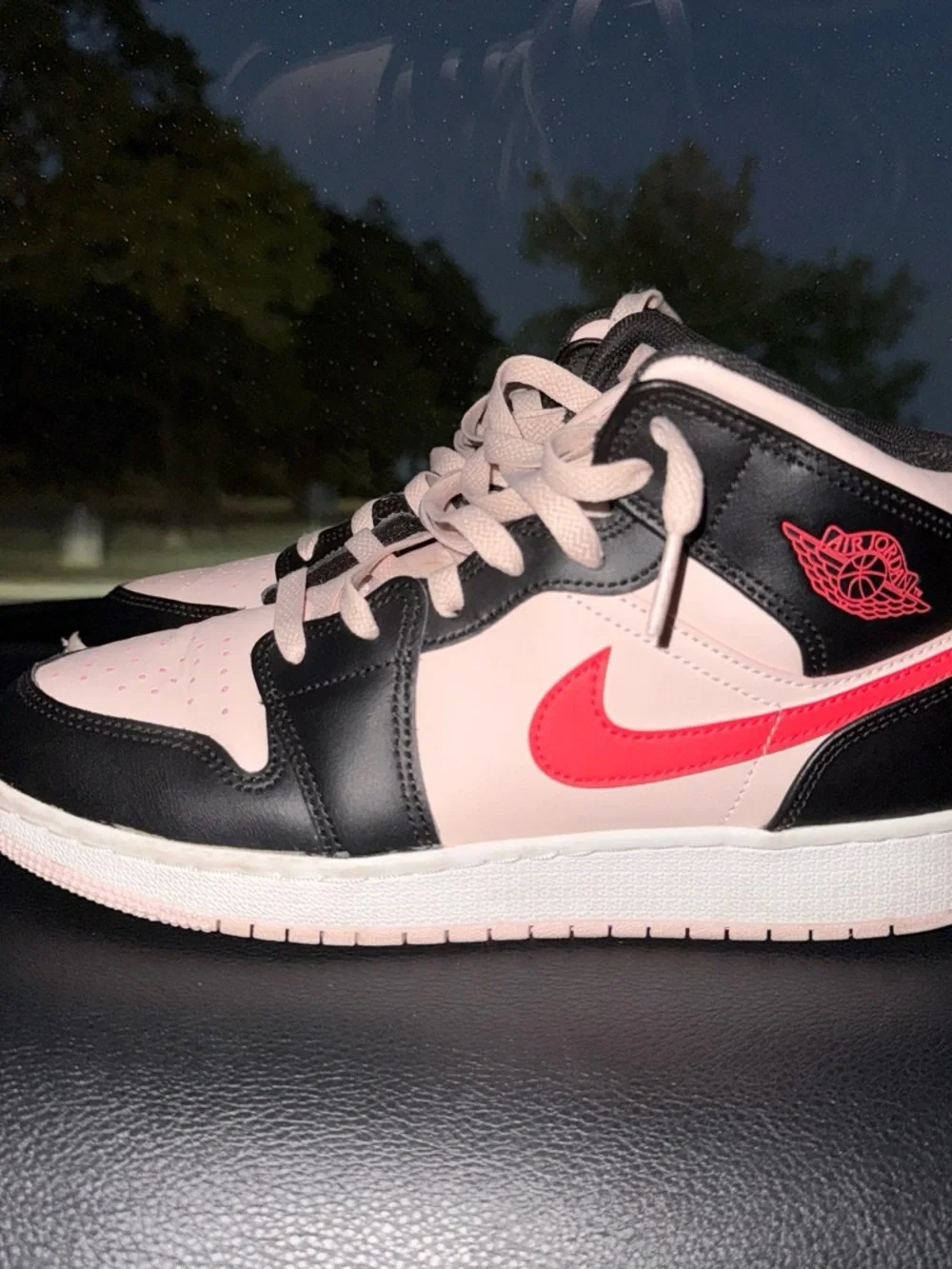 Jordan Women's Low-Top Sneakers — Pink, Black & Red